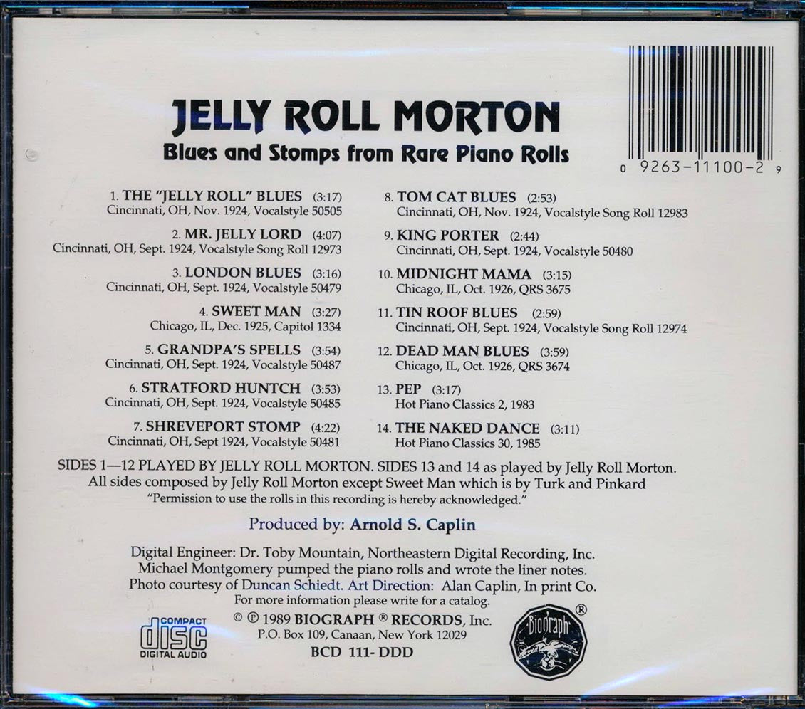 Jelly Roll Morton - Blues And Stomps From Rare Piano Rolls