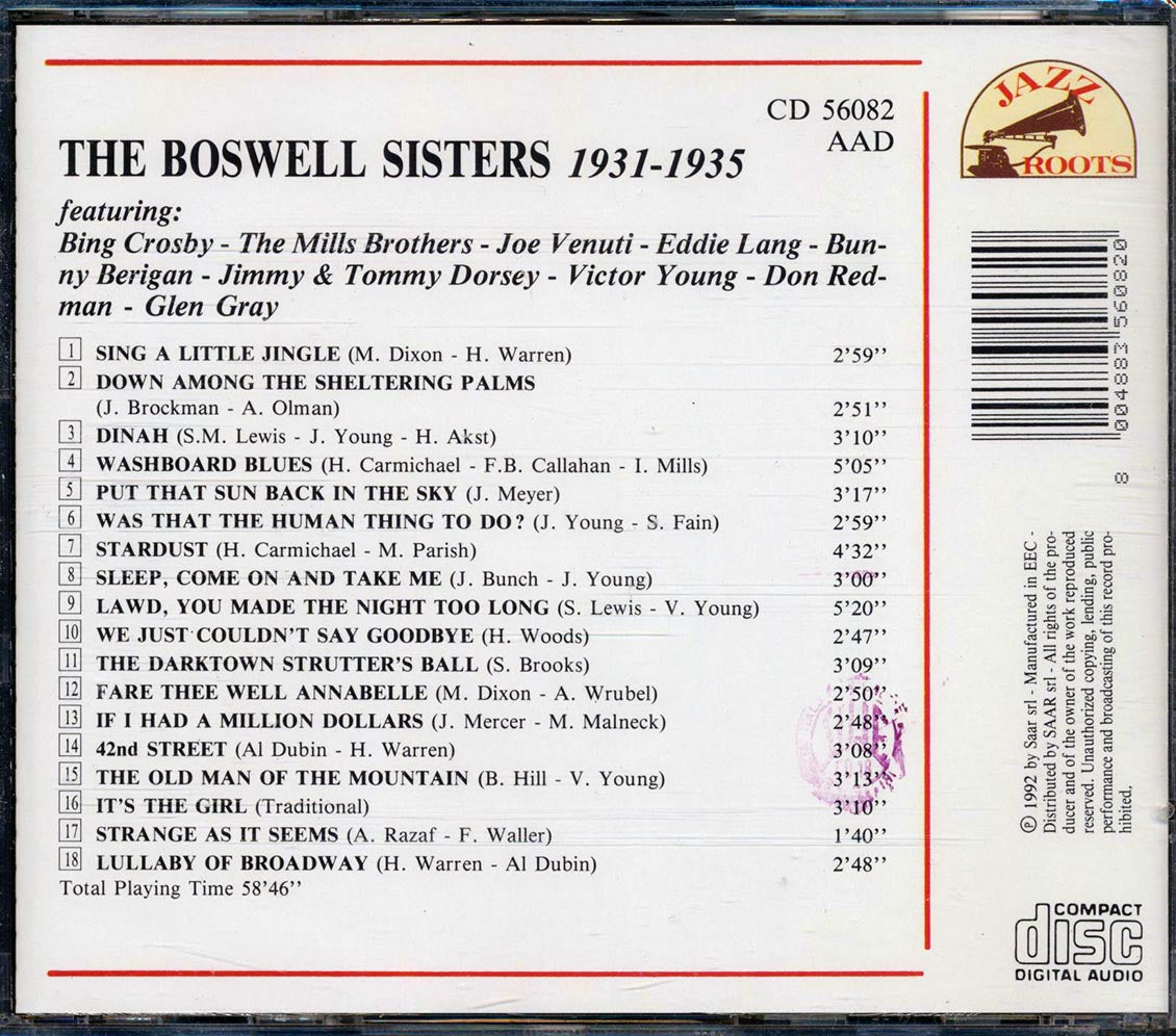 The Boswell Sisters - 1931-1935