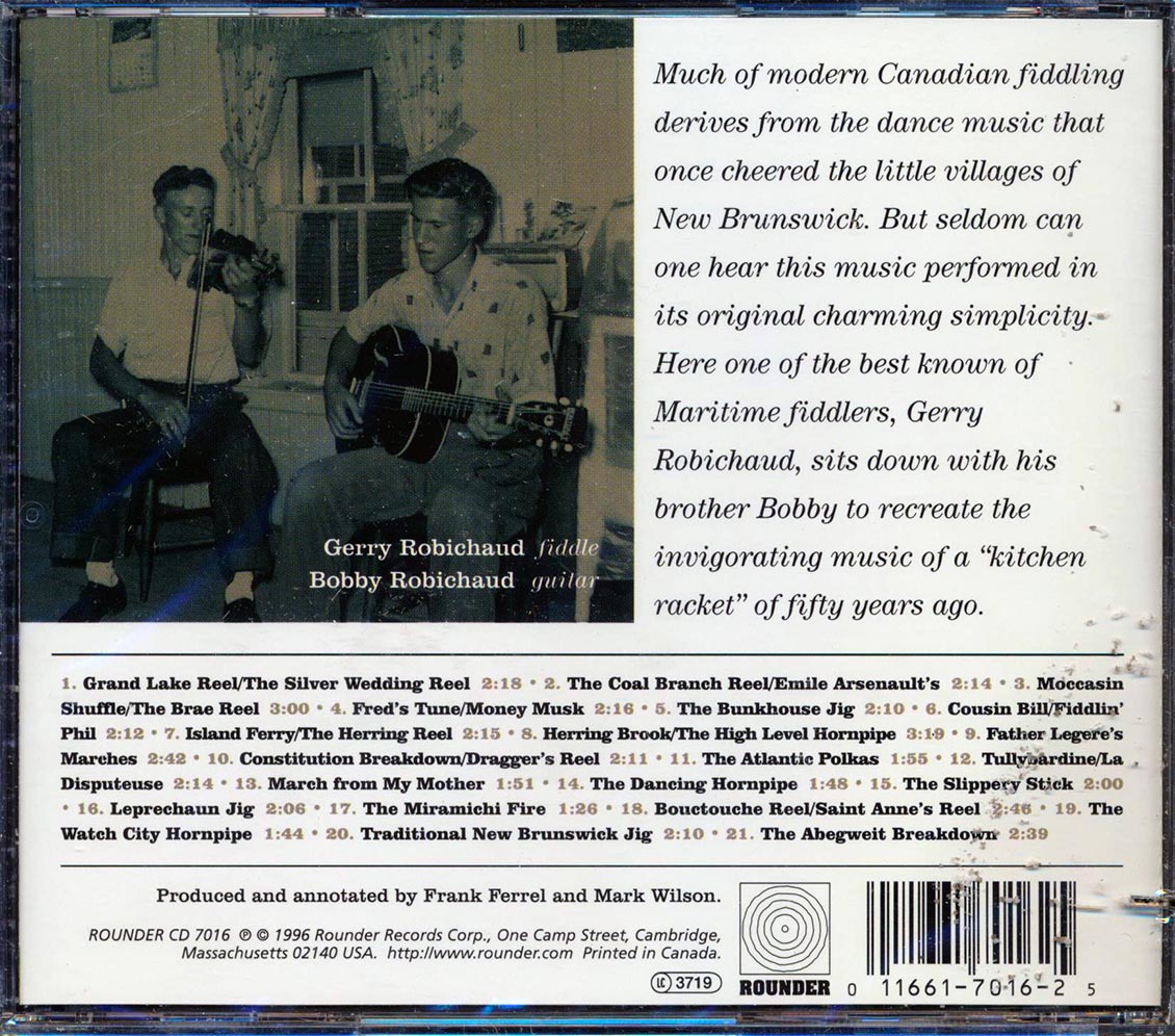 The Robichaud Brothers - The Slippery Stick: Traditional Fiddling From New Brunswick (incl. large booklet) (marked/ltd stock)