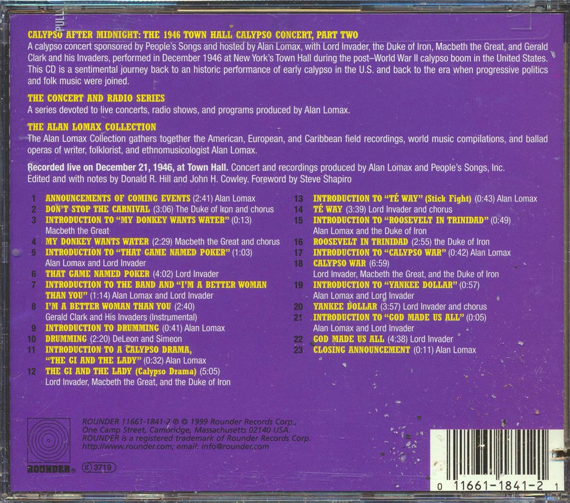 Lord Invader, Duke Of Iron, MacBeth The Great, Etc. - Calypso After Midnight (marked/ltd stock)