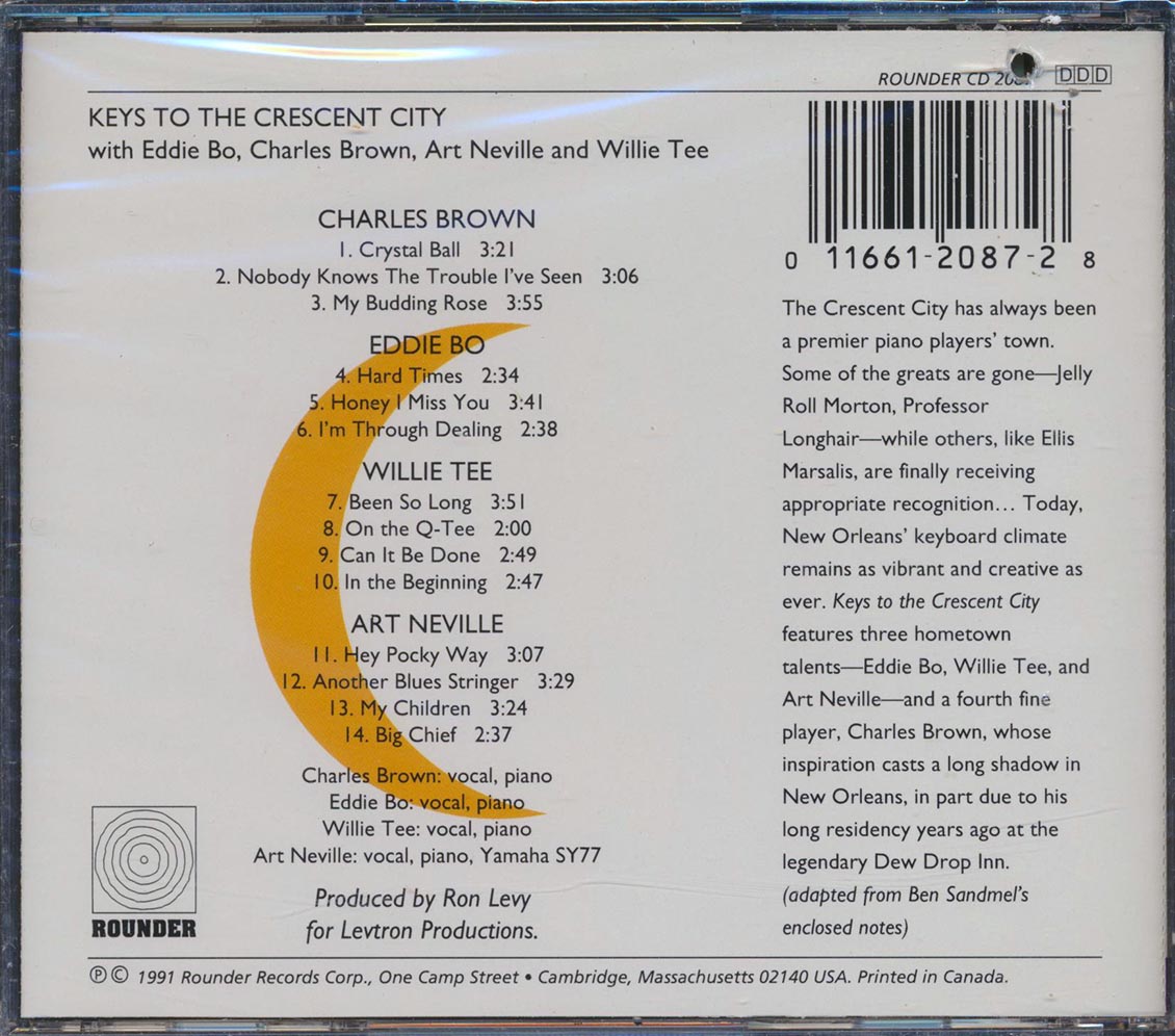 Eddie Bo, Charles Brown, Art Neville, Etc. - Keys To The Crescent City (marked/ltd stock)