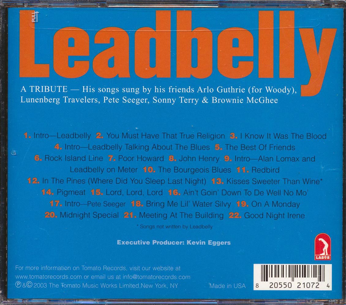 Leadbelly - A Tribute (22 tracks)