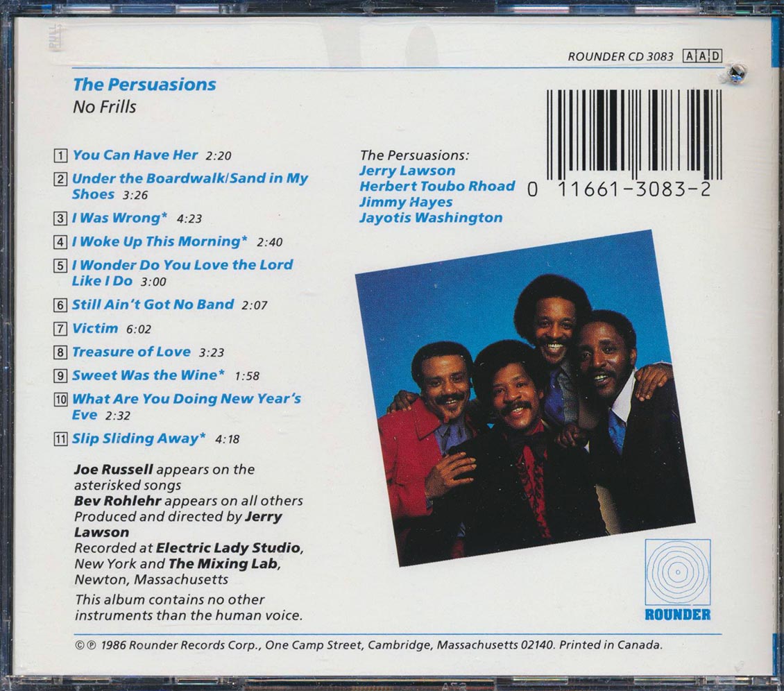 The Persuasions - No Frills (marked/ltd stock)