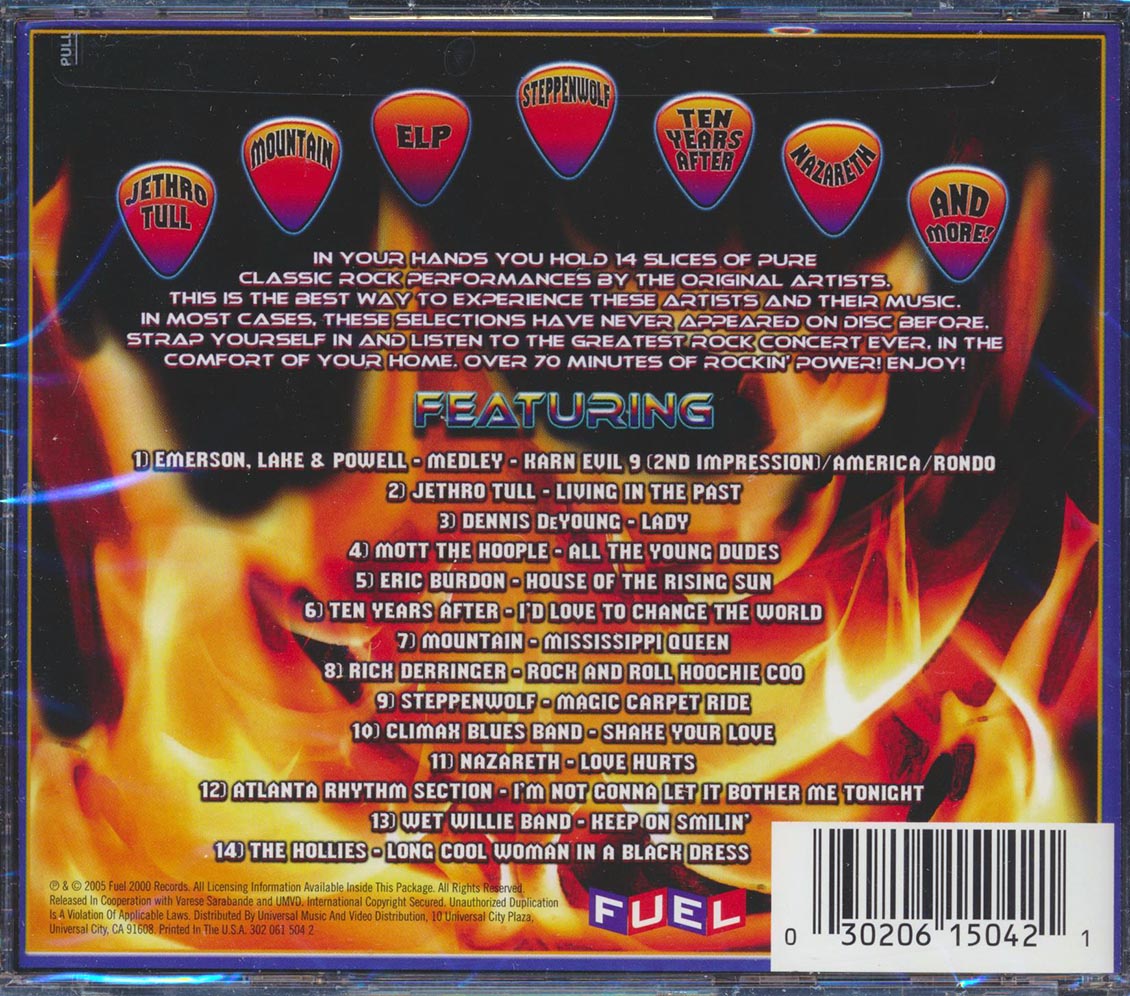 Jethro Tull, Mountain, Steppenwolf, Etc. - Classic Rock Hits: Live (marked/ltd stock)