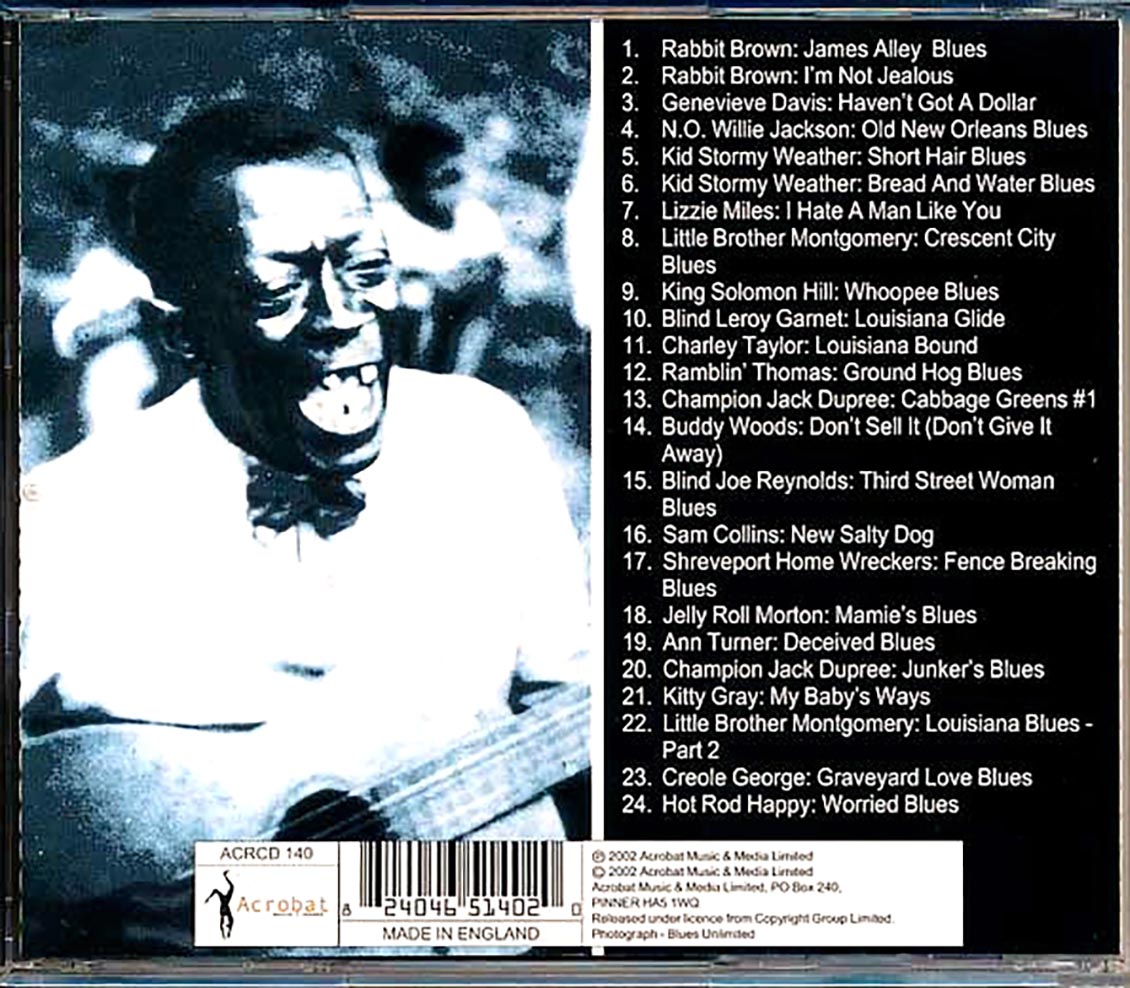 Jelly Roll Morton, Rabbit Brown, Kid Stormy Weather, Etc. - New Orleans Blues