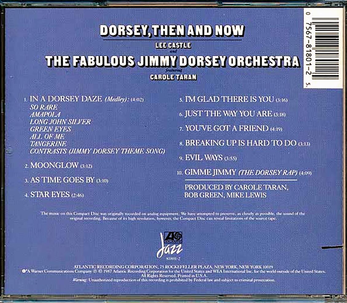 The Fabulous New Jimmy Dorsey Ochestra - Dorsey, Then And Now (ltd. ed.) (marked/ltd stock) (remastered) (24-bit mastering)