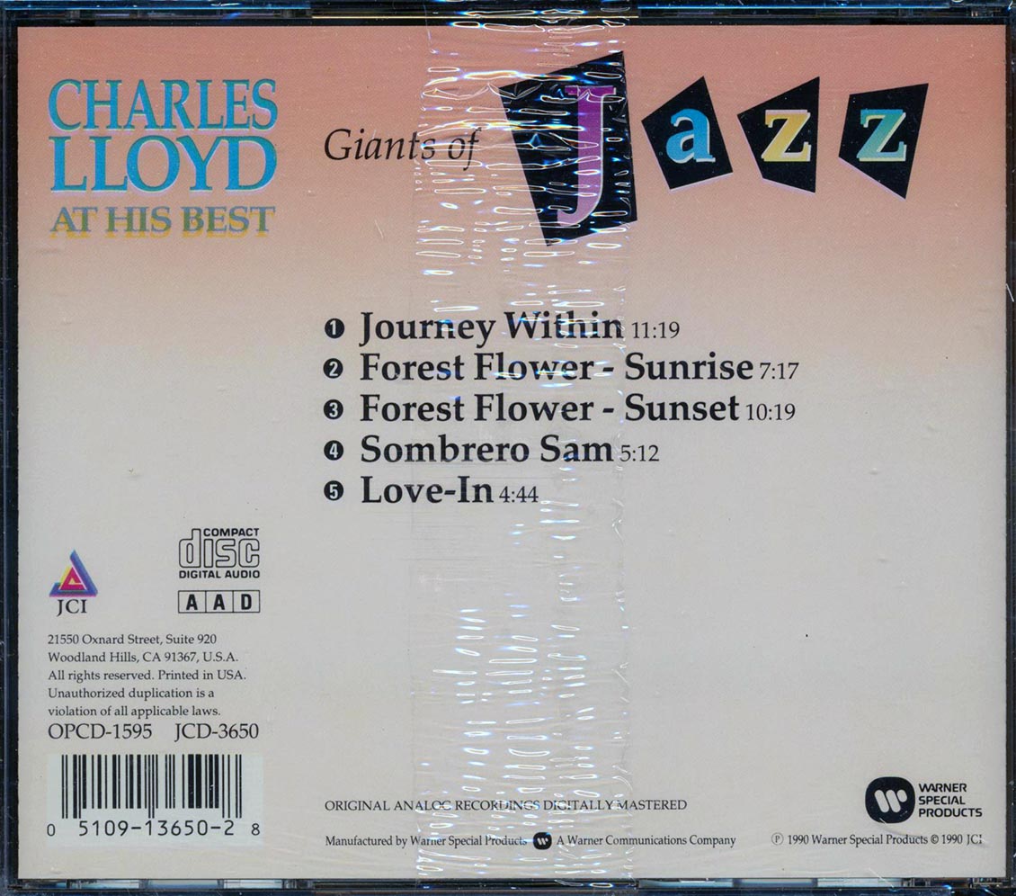Charles Lloyd - At His Best: Giants Of Jazz 5