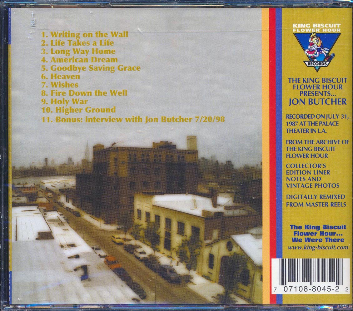 Jon Butcher - King Biscuit Flower Hour Presents In Concert