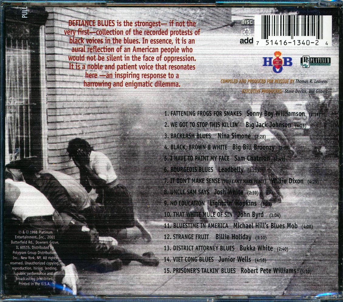 Billie Holiday, Big Bill Broonzy, Junior Wells, Etc. - Defiance Blues: Livin' In The House Of Blues