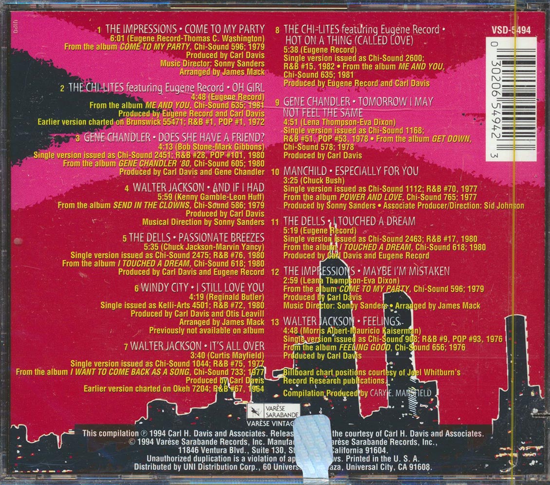 Impressions, The Chi-Lites, The Dells, Etc. - A Celebration Of Soul Volume 2: The Chi-Sound Records Collection (marked/ltd stock)