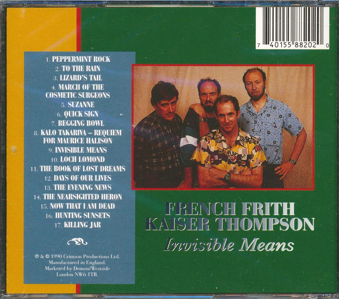 French Frith Kaiser Thompson - Invisible Means