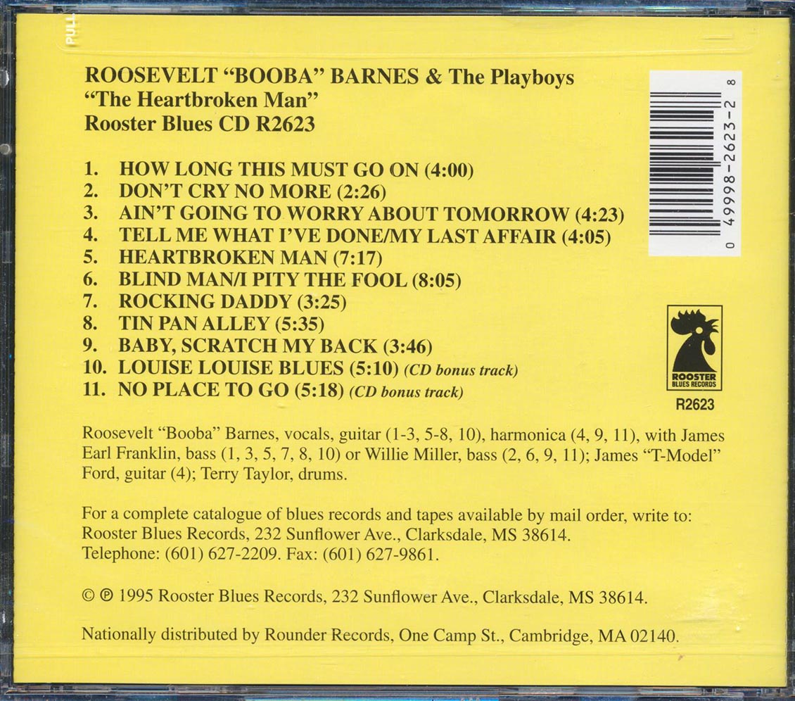 Roosevelt Booba Barnes & The Playboys - The Heartbroken Man