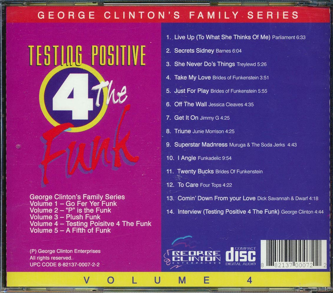 George Clinton - Family Series Volume 4: Testing Positive 4 The Funk