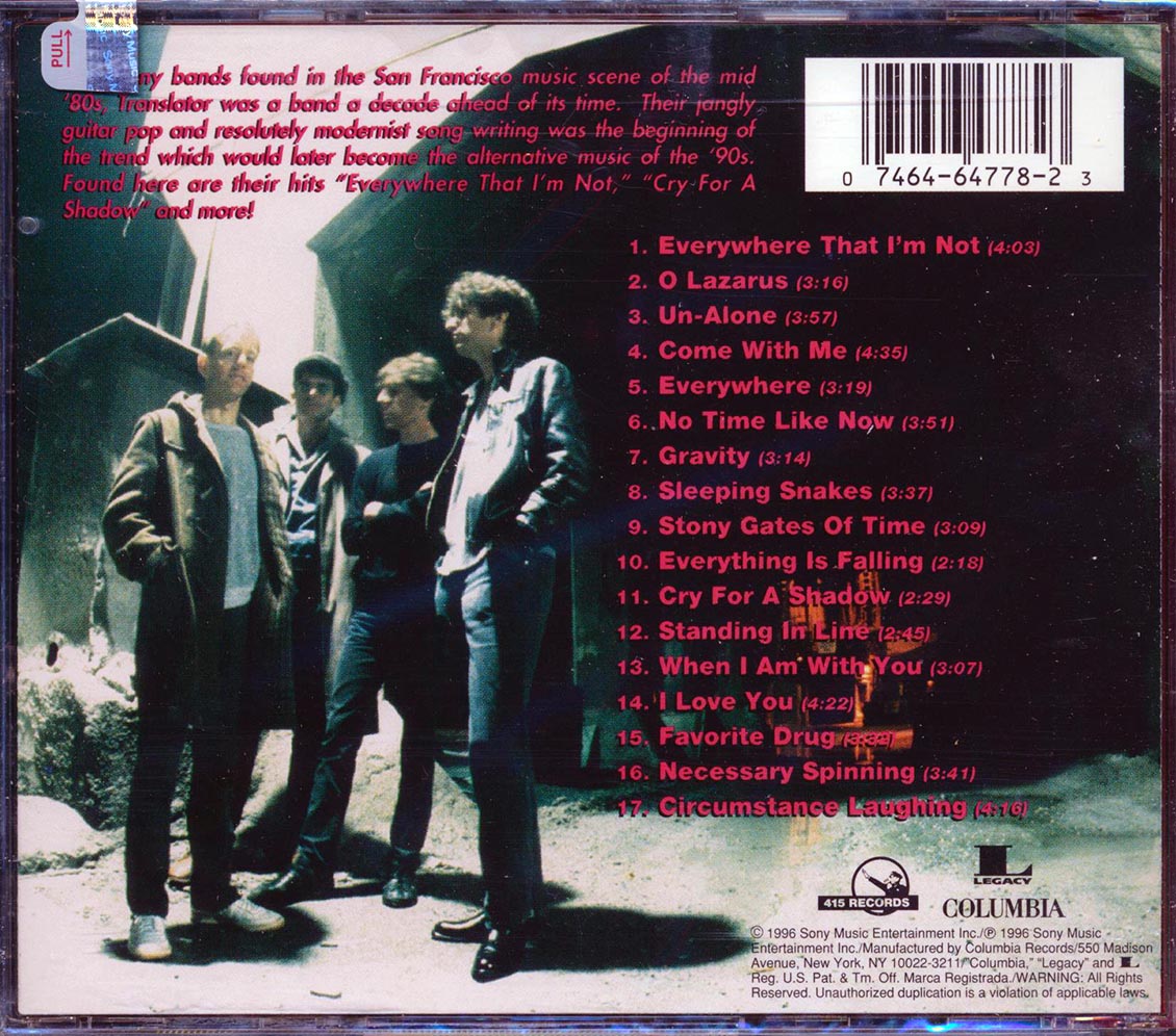 Translator - Everywhere That We Were: The Best Of Translator
