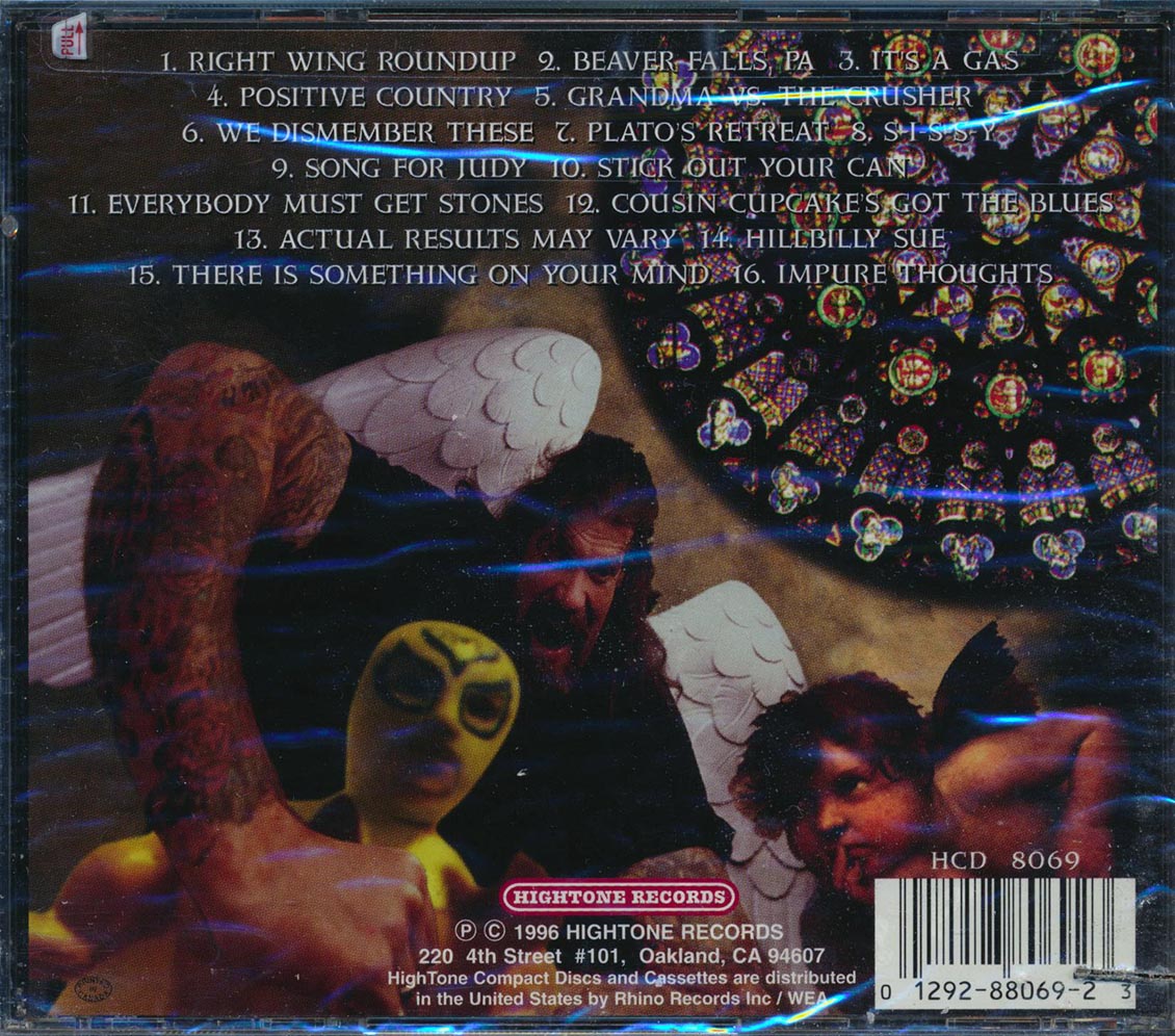 Reverend Billy C Wirtz - Songs Of Faith And Inflammation (marked/ltd stock)