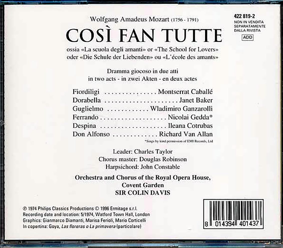 Mozart - Cosi Fan Tutte
