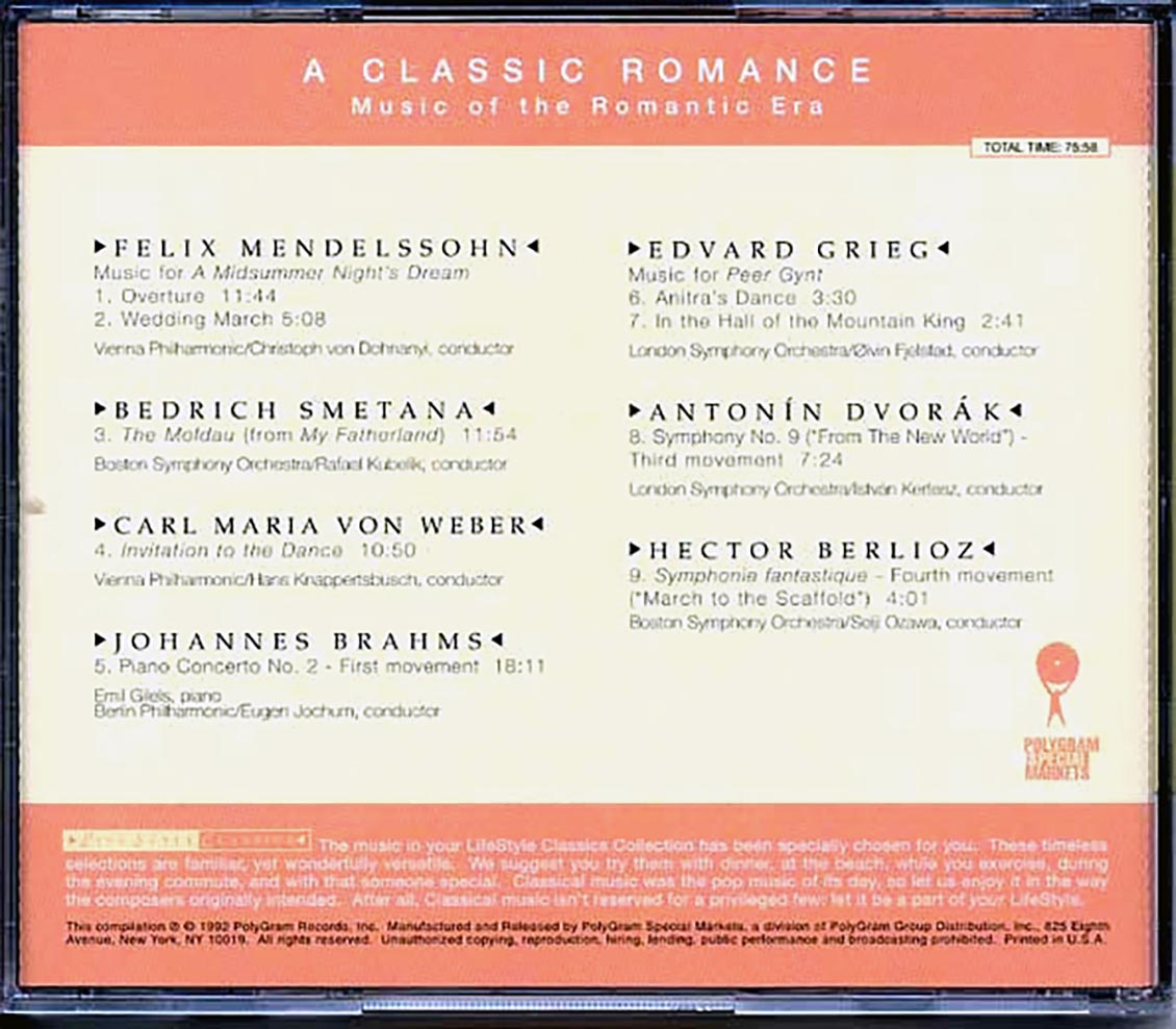 Johannes Brahms, Antonin Dvorak, Etc. - A Classic Romance: Music Of The Romantic Era
