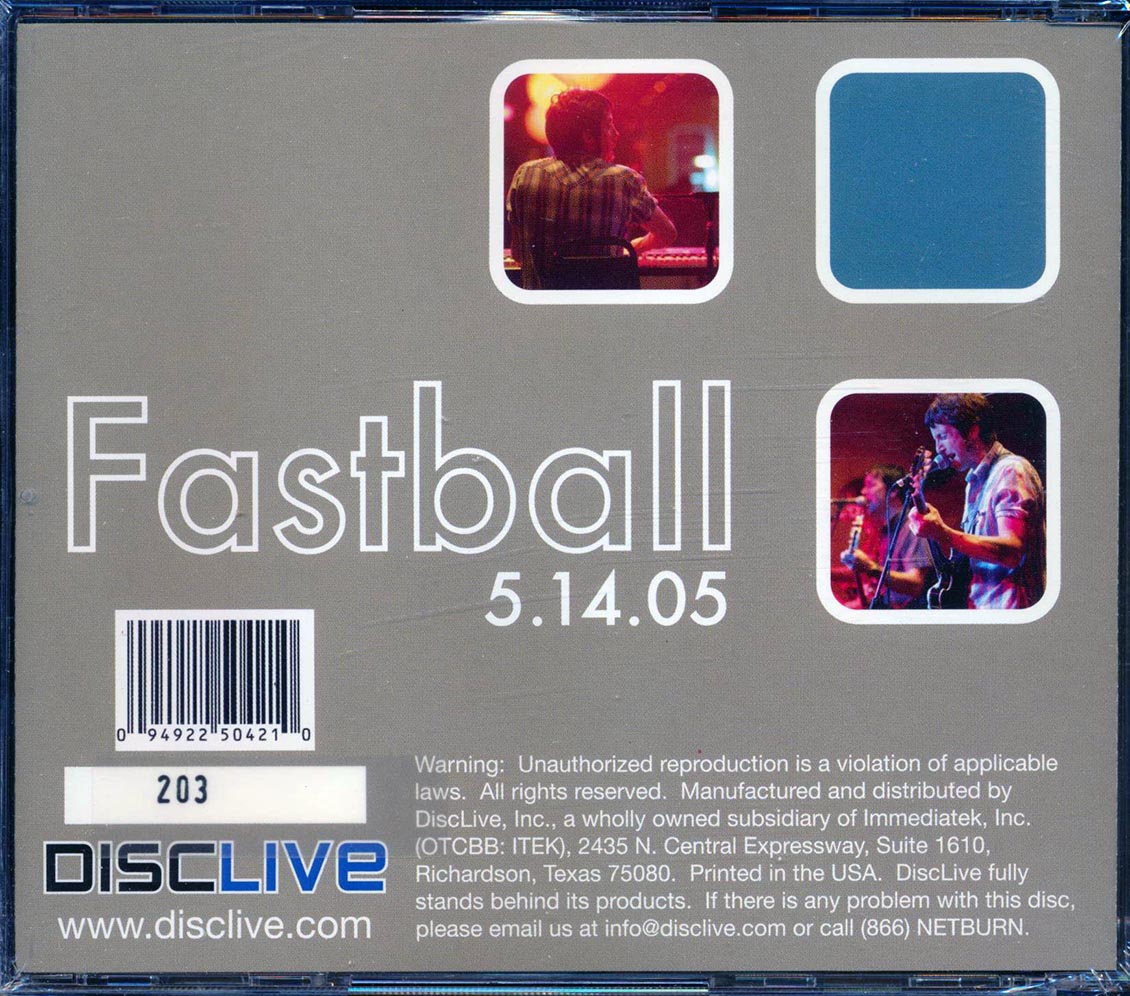 Fastball - Live In Addison, Texas 5-14-2005 (numbered ltd.ed.) (2xCD)