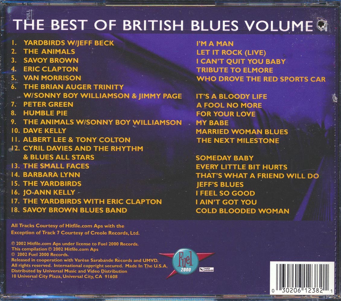 Eric Clapton, The Yardbirds, Jeff Beck, The Animals, Jimmy Page, Etc. - Best Of British Blues 2 (marked/ltd stock)