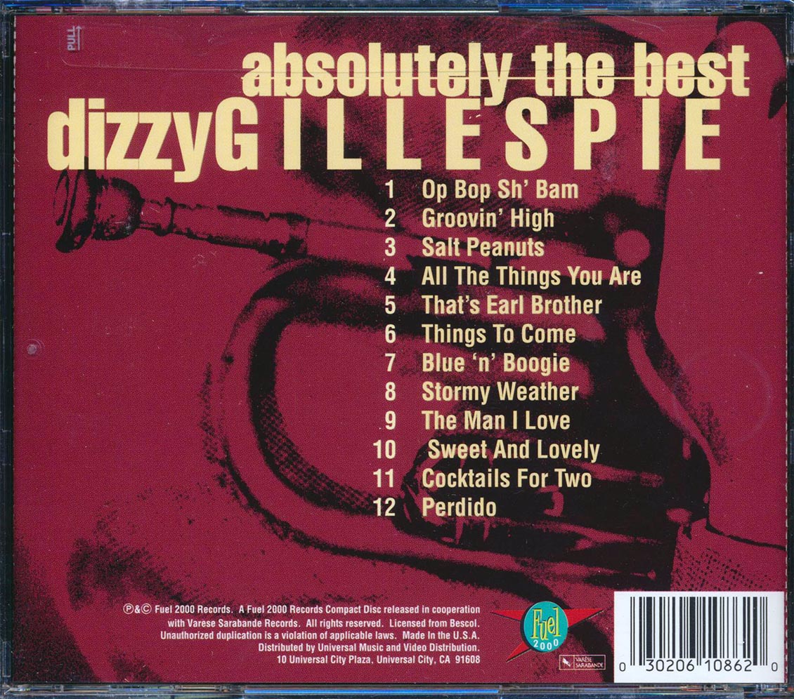 Dizzy Gillespie - Absolutely The Best (marked/ltd stock)