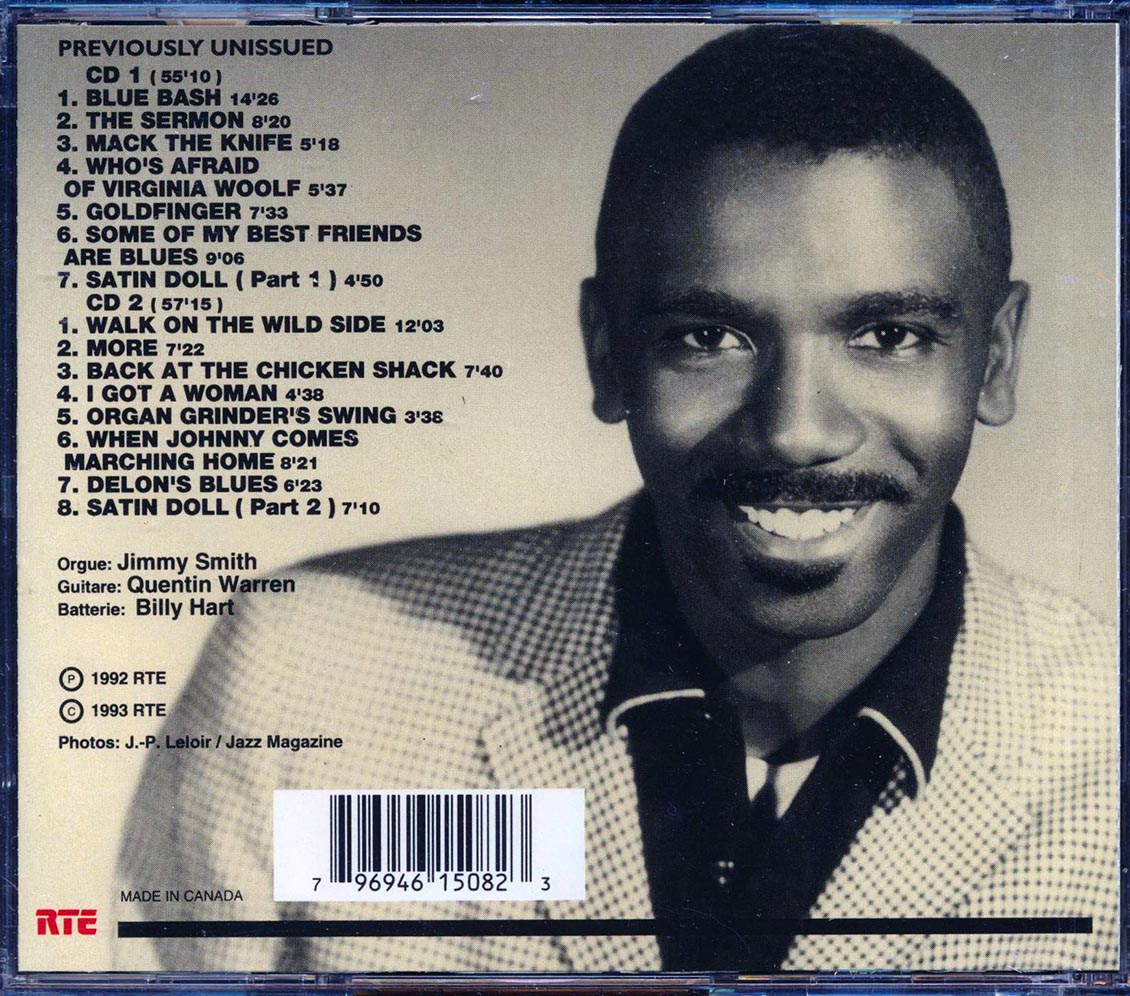 Jimmy Smith & The Trio - En Concert Avec Europe1: Salle Pleyel 28 Mai 1965 (2xCD)