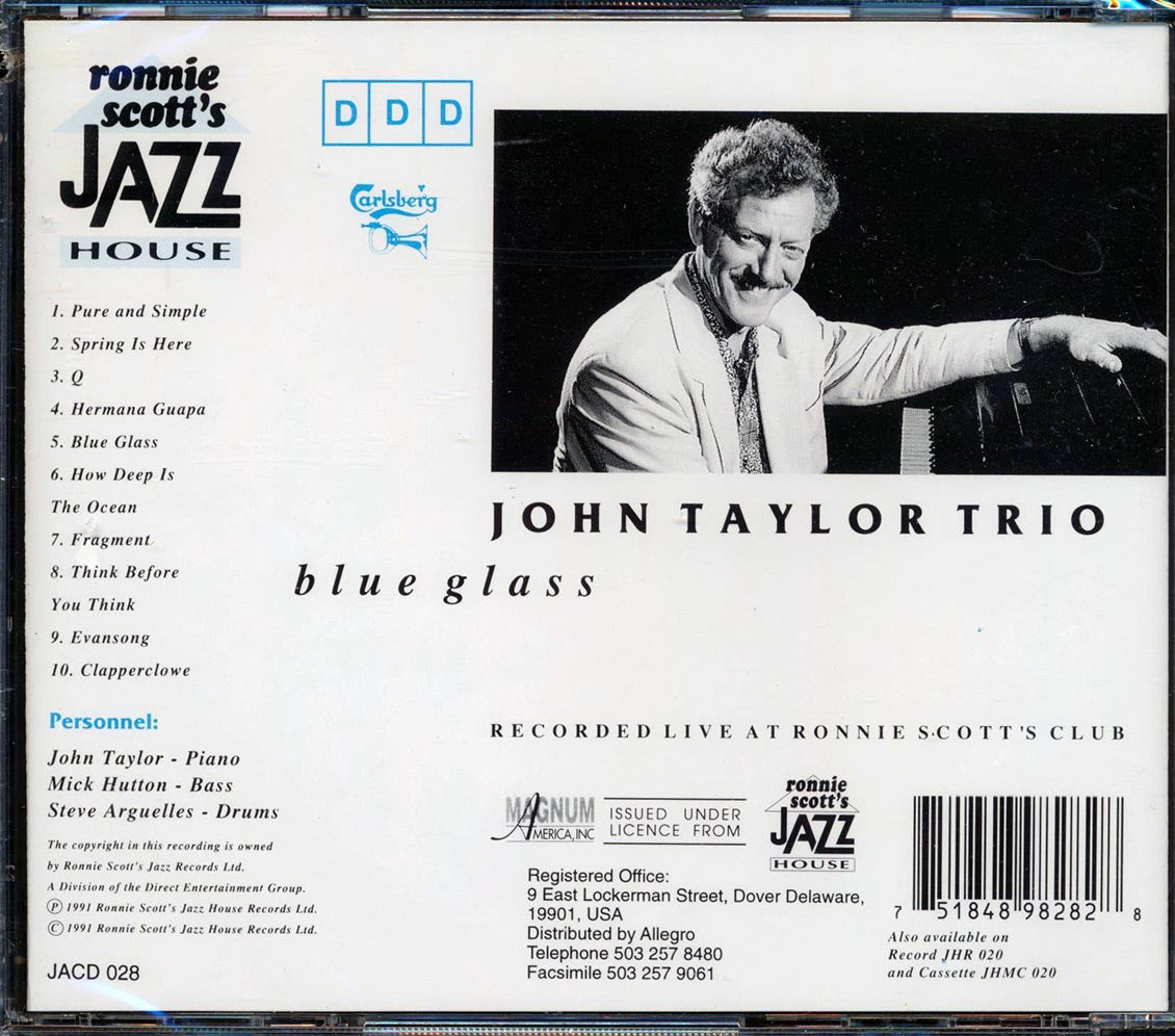 John Taylor Trio - Blue Glass (marked/ltd stock)
