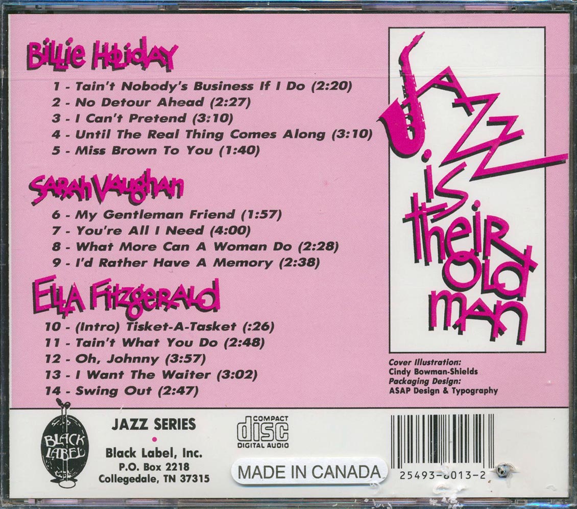 Ella Fitzgerald, Billie Holiday, Sarah Vaughan - Jazz Is Their Old Man (marked/ltd stock)