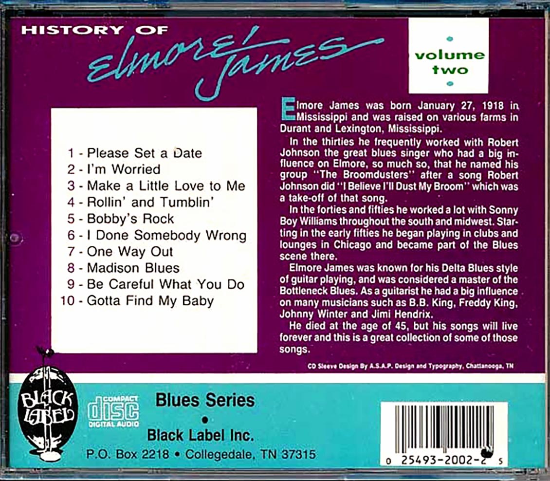 Elmore James - History Of Elmore James Volume 2 (marked/ltd stock)