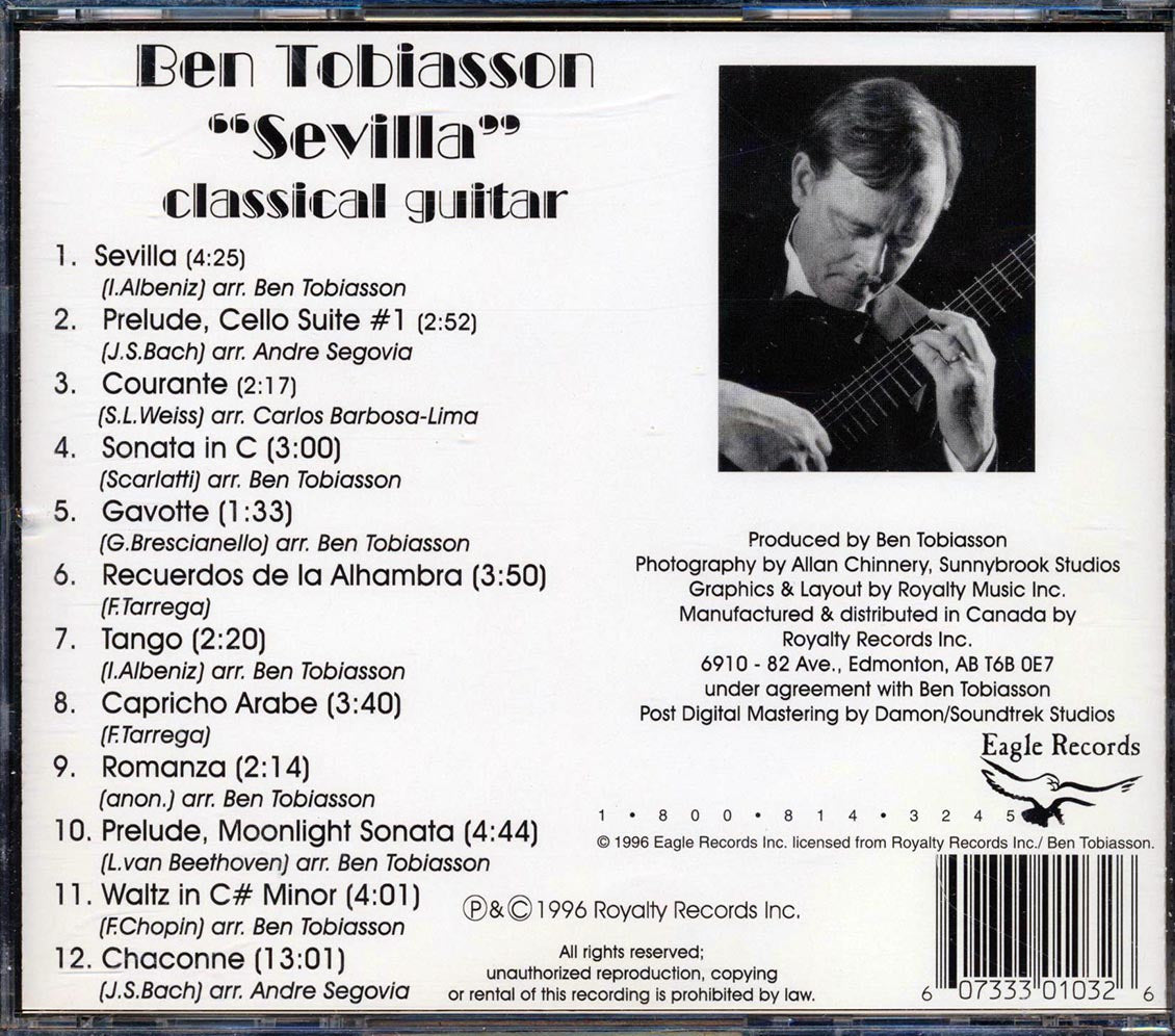 Ben Tobiasson - Seville Classical Spanish Guitar