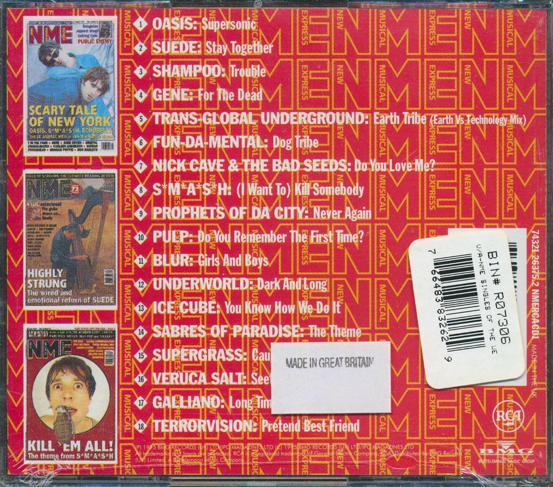 Ice Cube, Blur, Oasis, Shampoo, Etc. - NME Singles Of The Week 1994