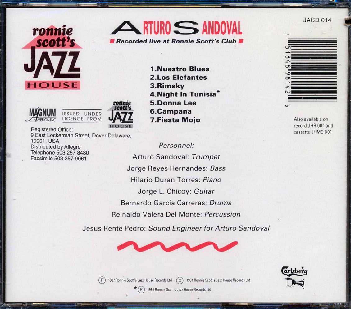 Arturo Sandoval - No Problem: Live At Ronnie Scott's Club (marked/ltd stock)