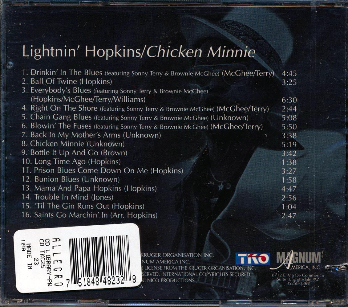 Lightnin' Hopkins - Chicken Minnie (marked/ltd stock)