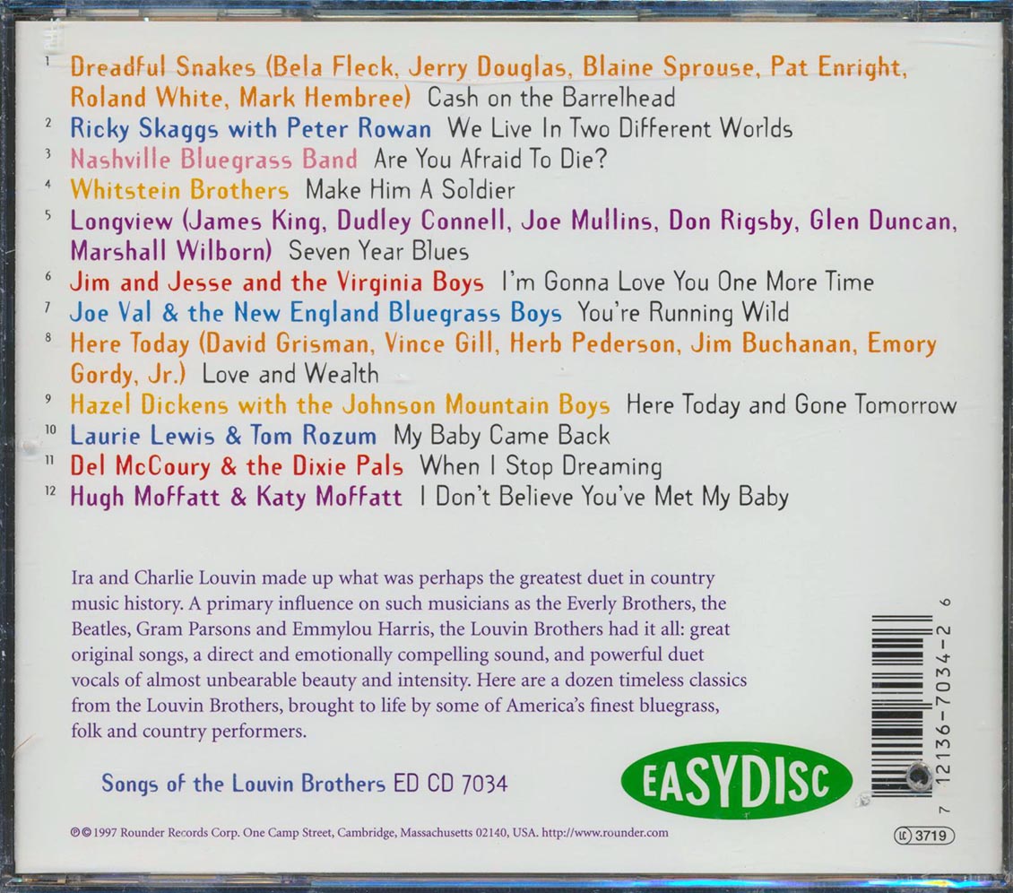 Bela Fleck, Nashville Bluegrass Band, Pat Enright, Etc. - Songs Of The Louvin Brothers (marked/ltd stock)