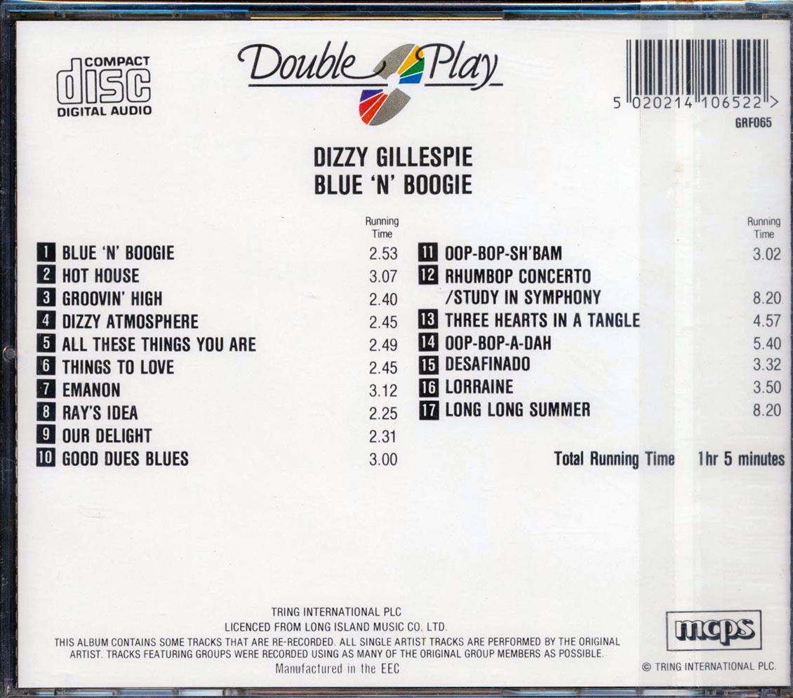 Dizzy Gillespie - Blue 'N' Boogie