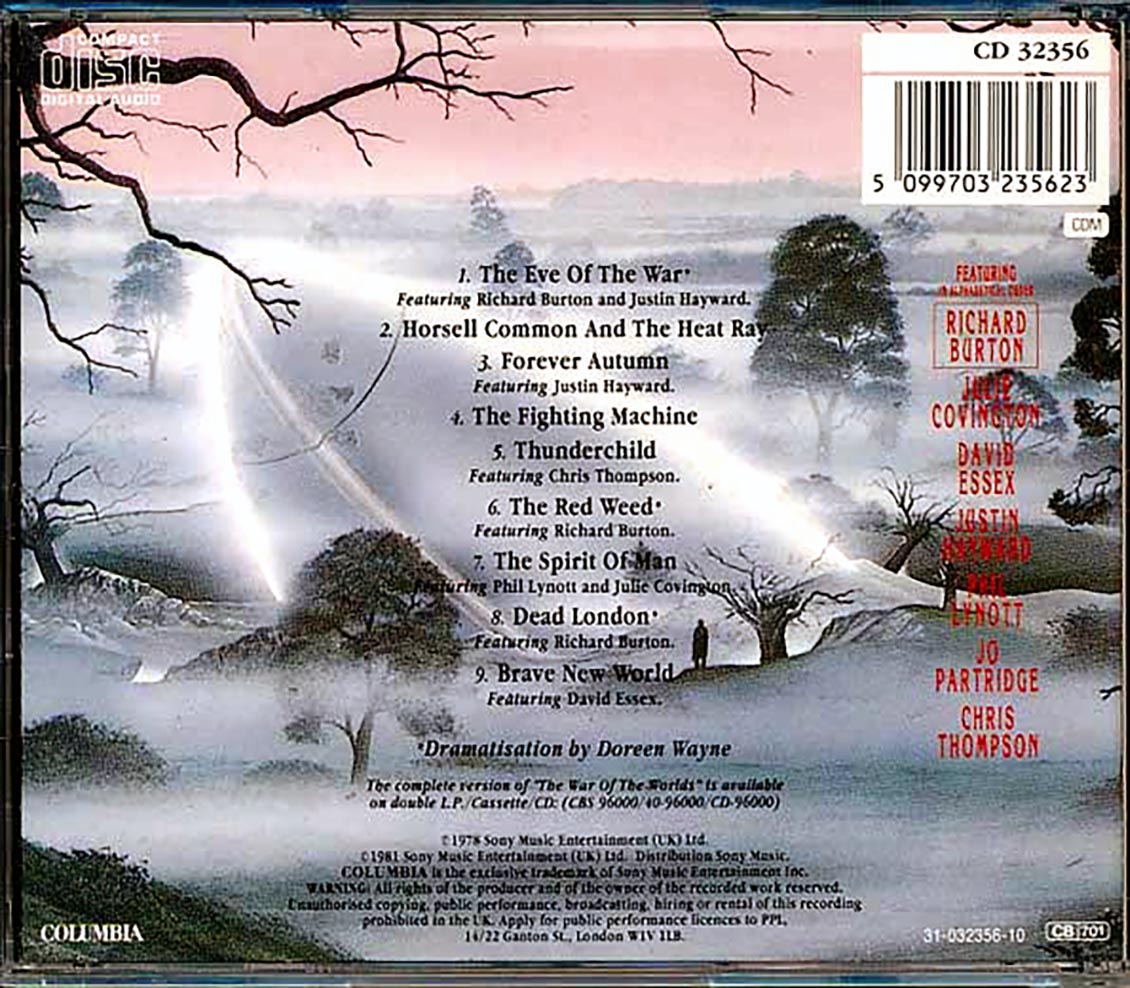 Various - Highlights From Jeff Wayne's Musical Version Of War Of The Worlds