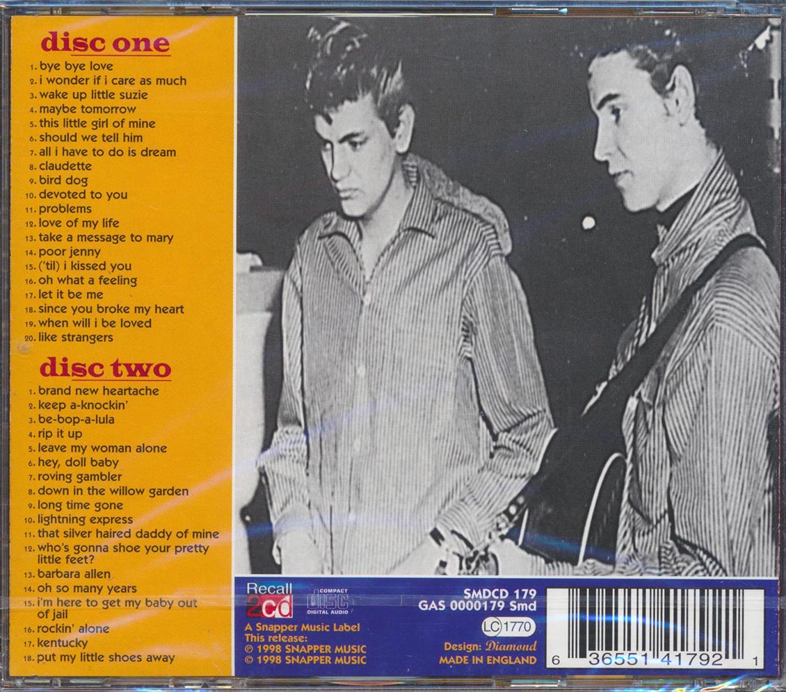 The Everly Brothers - Brothers In Rhythm (2xCD)