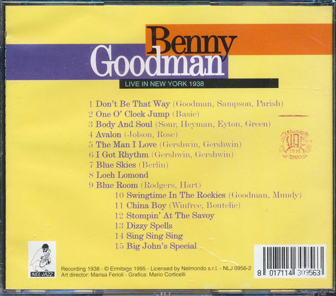 Benny Goodman - Live In New York 1938