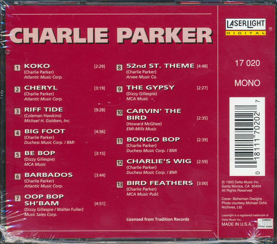 Charlie Parker - The Best Of The Bird