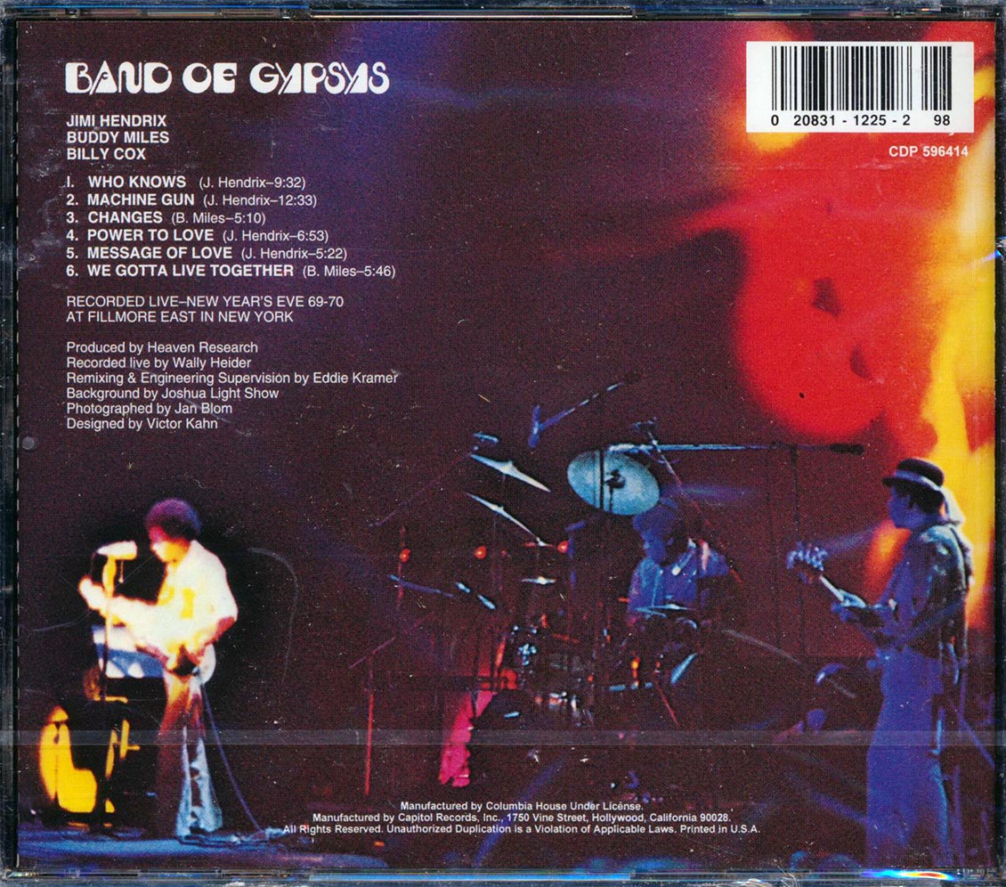 Jimi Hendrix - Band Of Gypsys