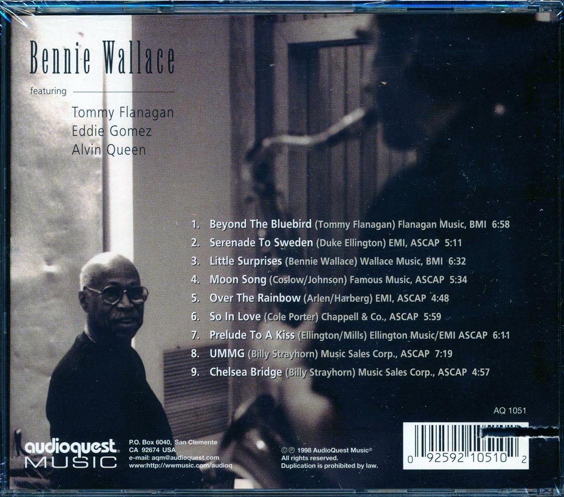 Bennie Wallace - Bennie Wallace Featuring Tommy Flanagan, Eddie Gomez & Alan Queen (marked/ltd stock)