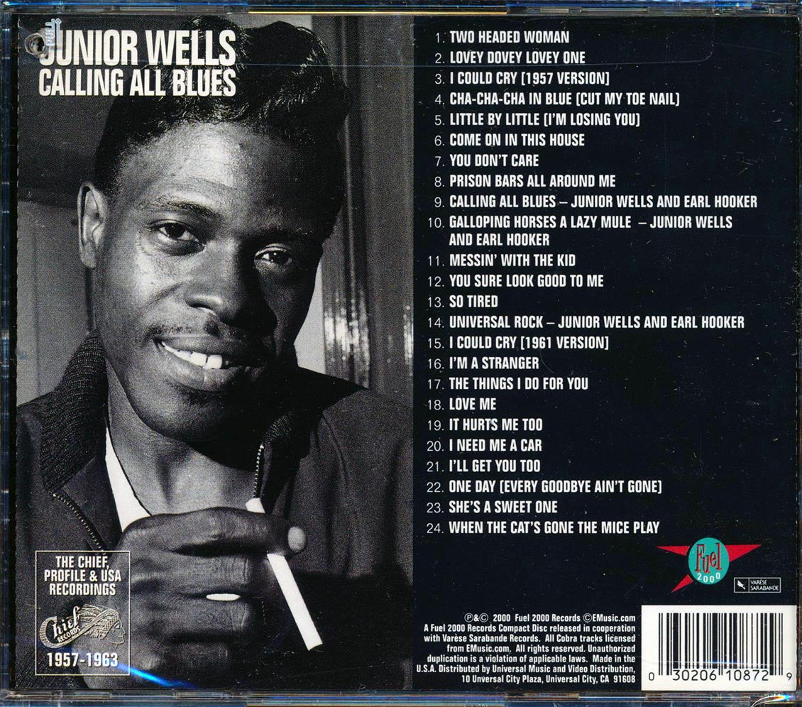 Junior Wells - Calling All Blues: The Chief, Profile & USA Recordings 1957-1963 (24 tracks) (marked/ltd stock)
