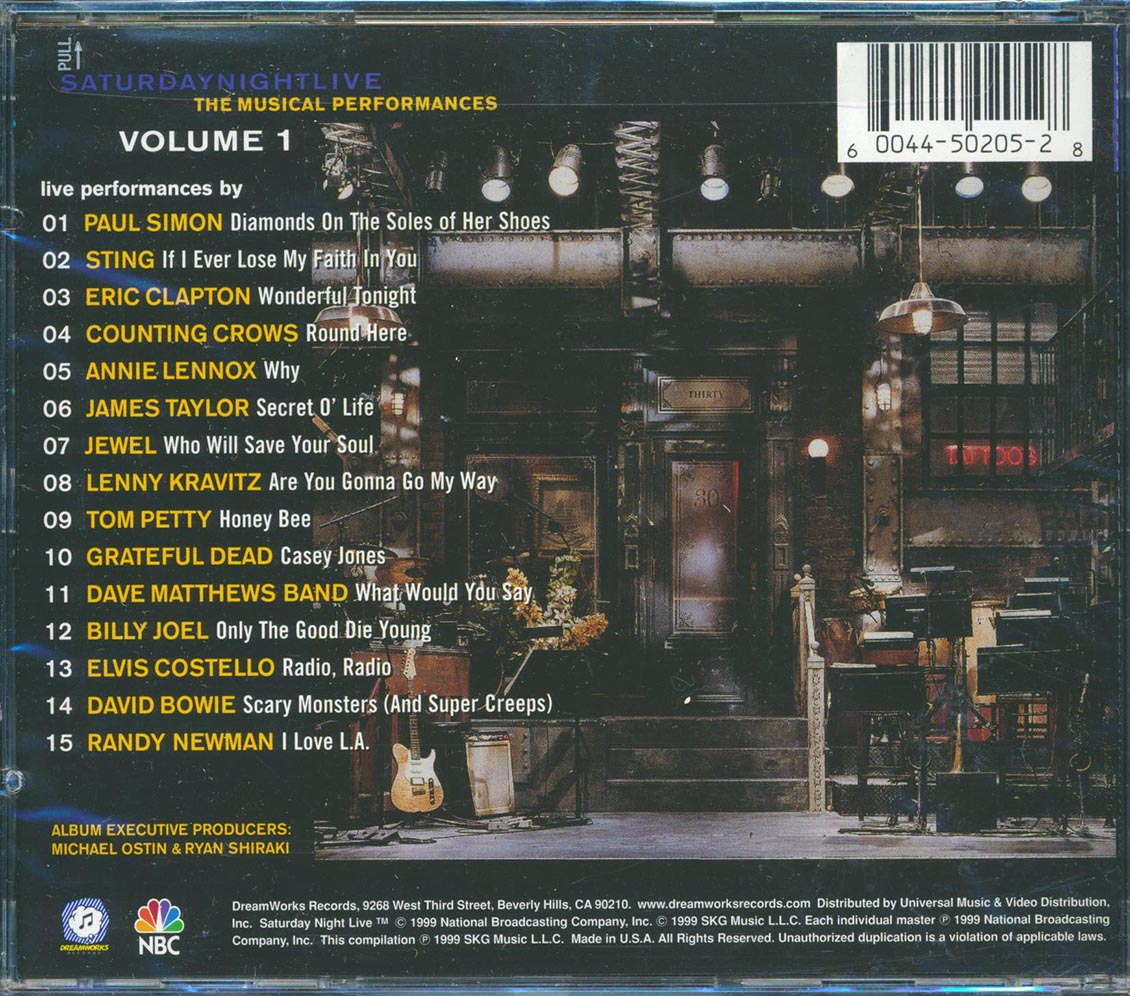 Sting, Eric Clapton, Grateful Dead, Tom Petty, David Bowie, Elvis Costello, Etc. - SNL 25: Saturday Night Live Musical Performances Volume 1