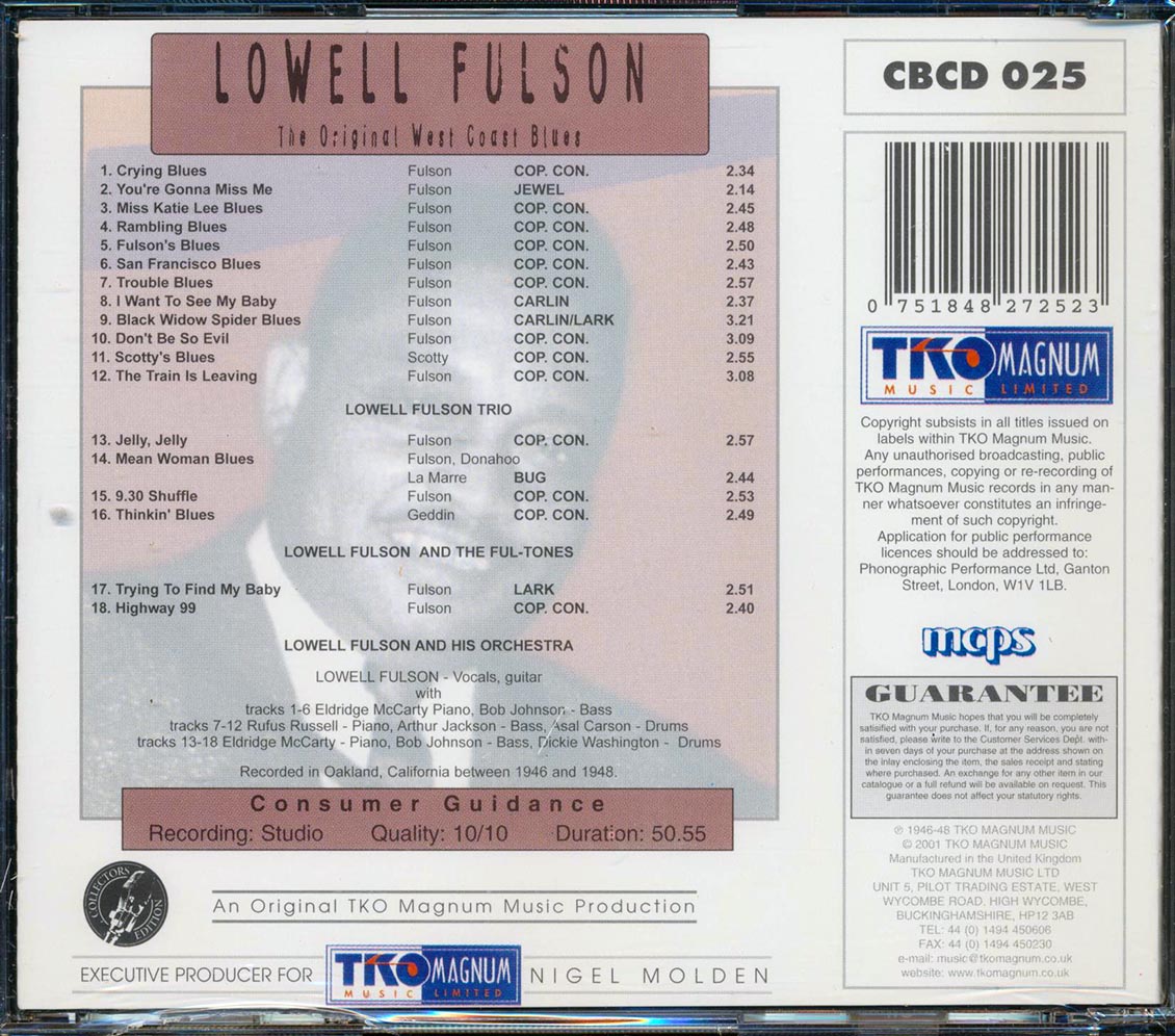 Lowell Fulson - The Original West Coast Blues