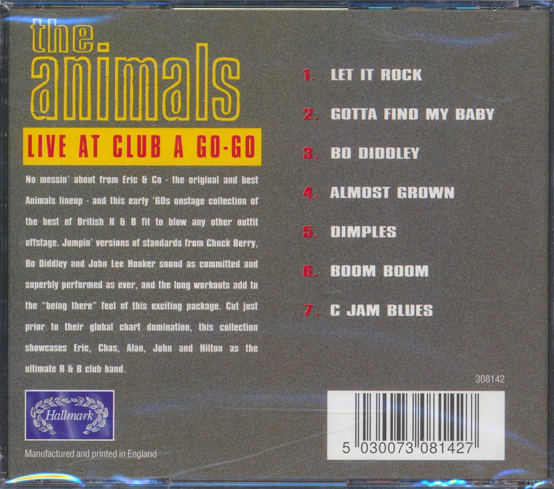 The Animals - Live At Club A Go Go