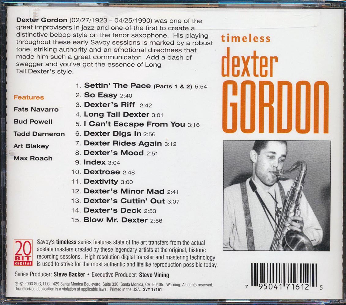 Dexter Gordon - Timeless Dexter Gordon