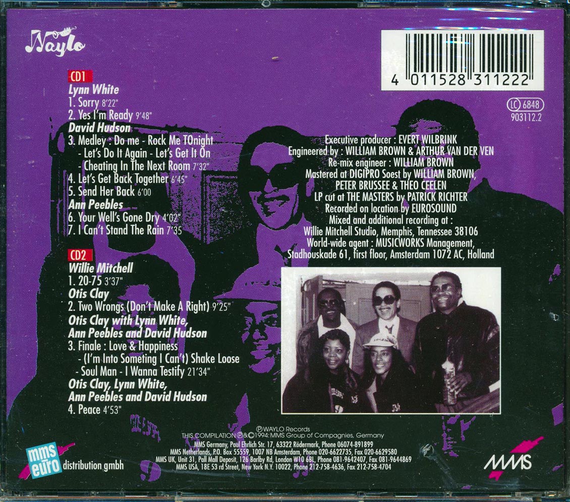 Ann Peebles, Otis Clay, David Hudson, Lynn White, - A Memphis Soul Night: Live In Europe (2xCD)