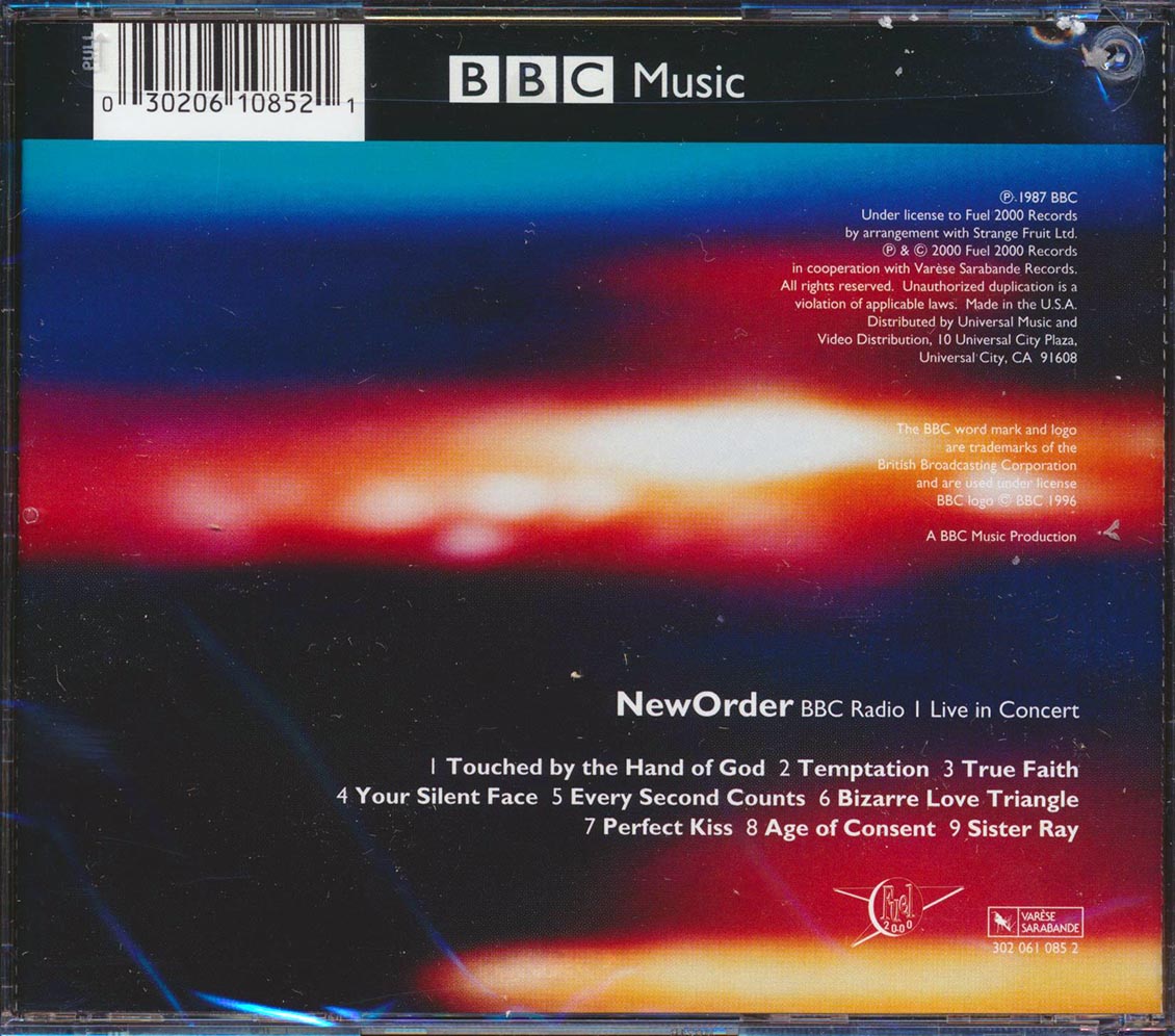 New Order - BBC Radio Live In Concert (marked/ltd stock)