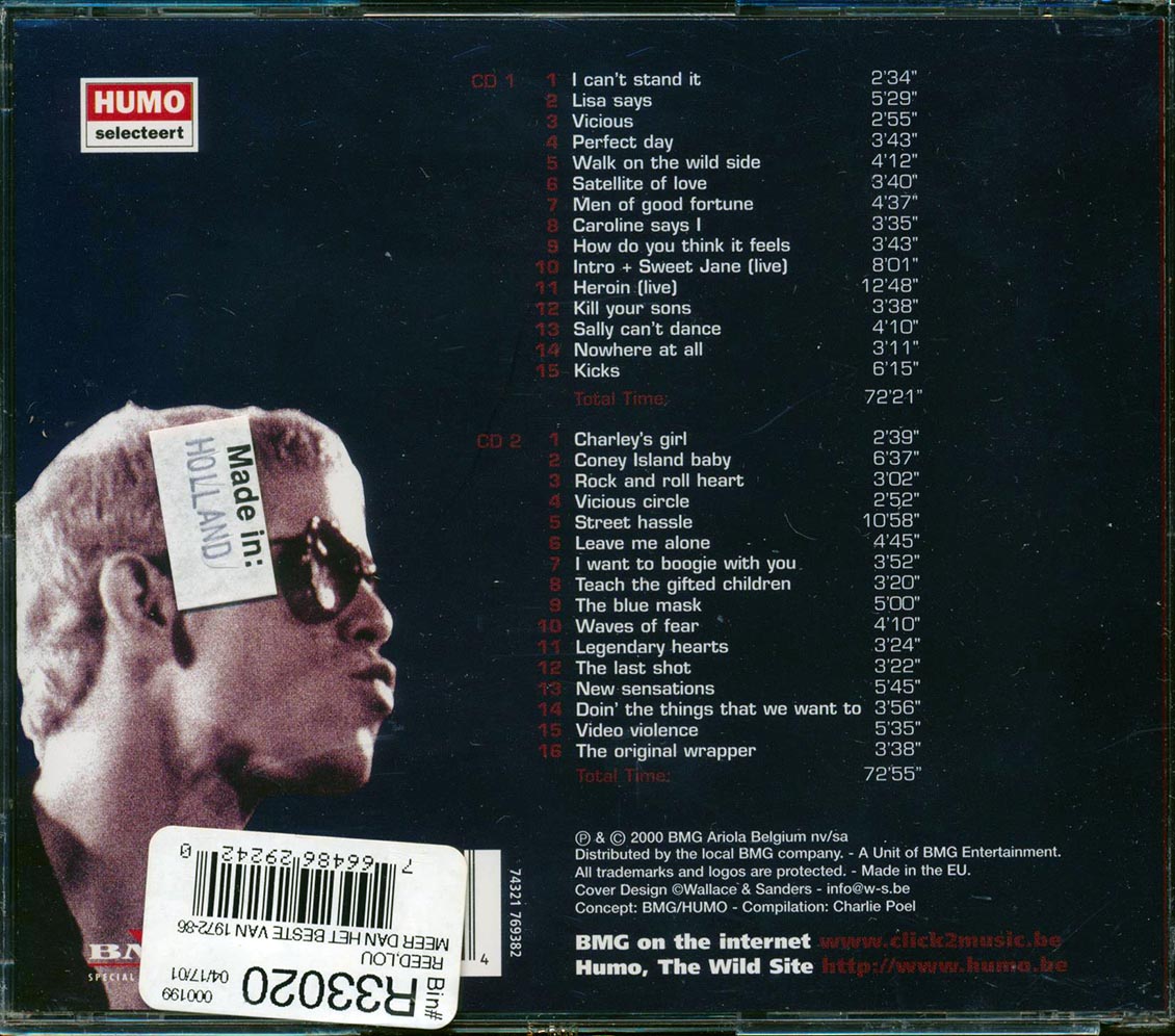 Lou Reed - Meer Dan Het Beste Van 1972-1986 (31 tracks) (2xCD) (incl. large booklet)