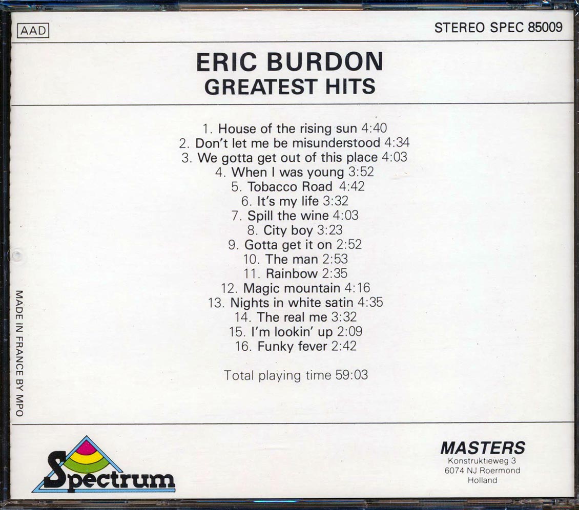Eric Burdon - Greatest Hits