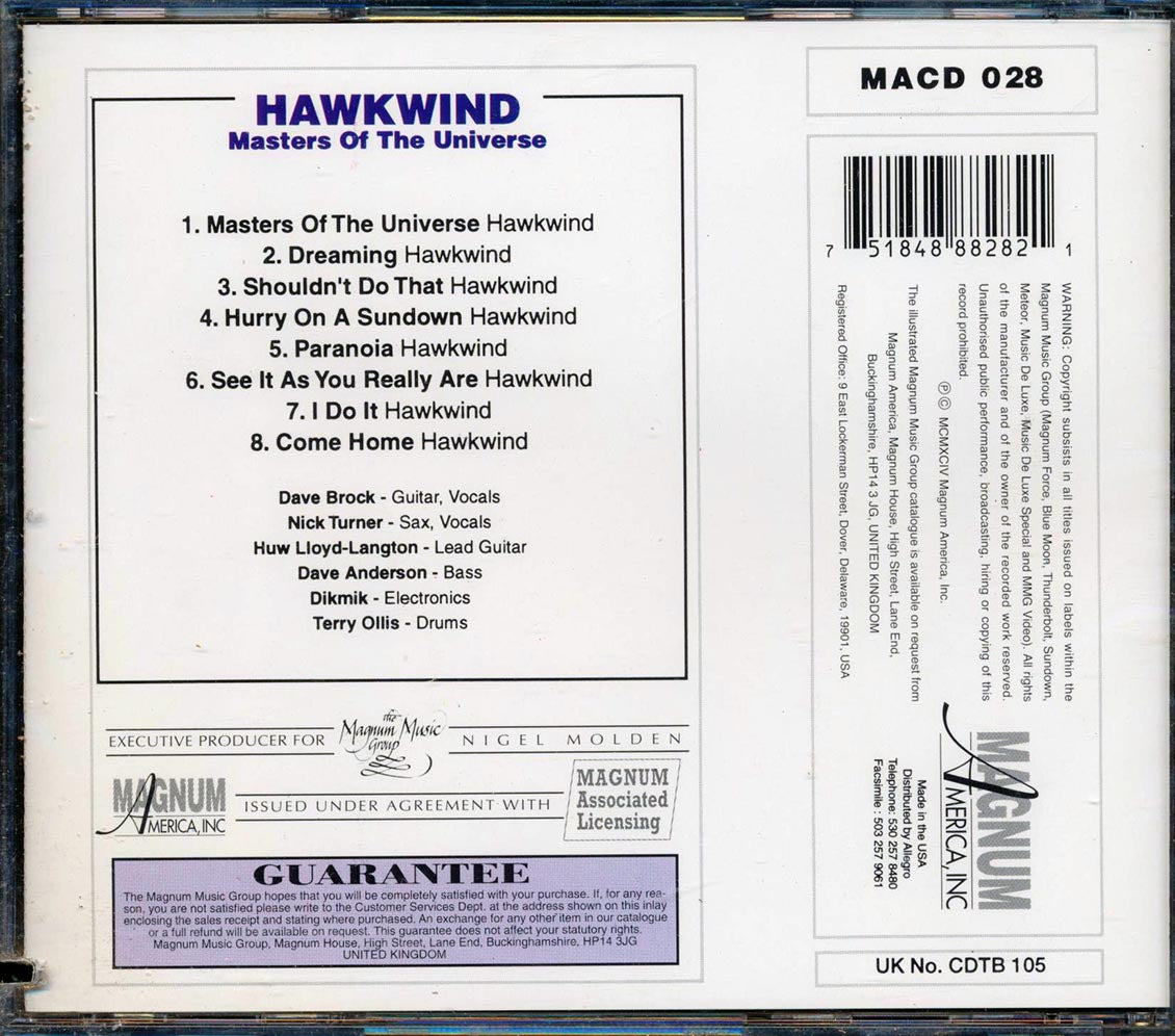 Hawkwind - Masters Of The Universe (marked/ltd stock)